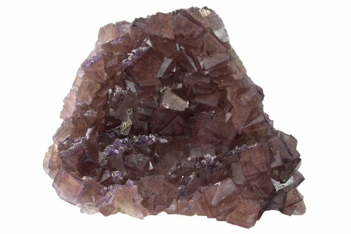 Cubic Purple Fluorite with Phantoms - Yaogangxian Mine #162009